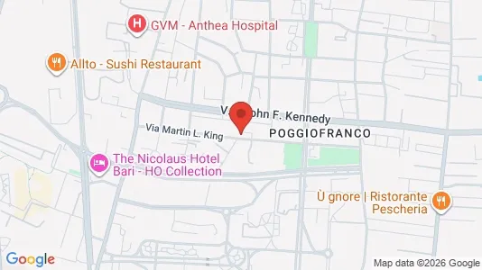Apartments for rent i Bari - kort over placeringen