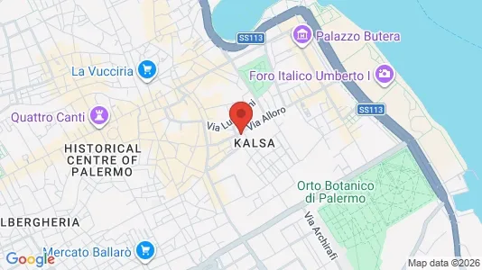 Apartments for rent i Palermo - kort over placeringen