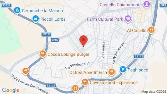 Apartments for rent i Favara - kort over placeringen