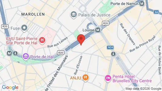 Apartments for rent i Brussels Sint-Gillis - kort over placeringen