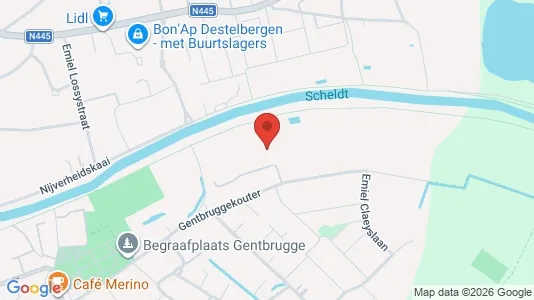 Apartments for rent i Gent Ledeberg - kort over placeringen
