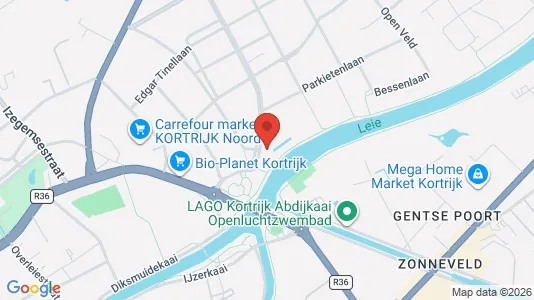 Apartments for rent i Kortrijk - kort over placeringen