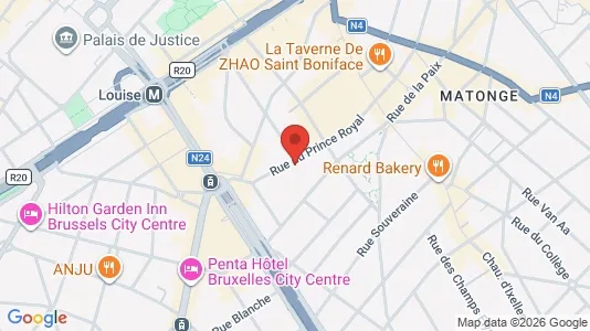 Apartments for rent i Brussels Elsene - kort over placeringen