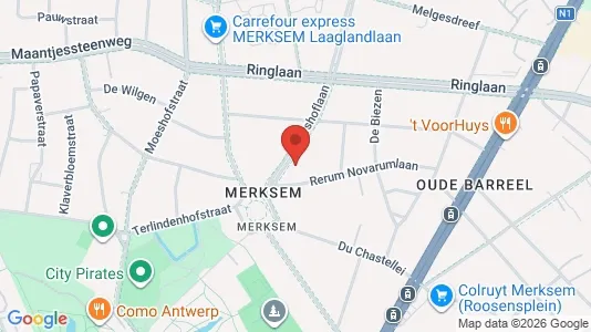 Apartments for rent i Antwerp Merksem - kort over placeringen