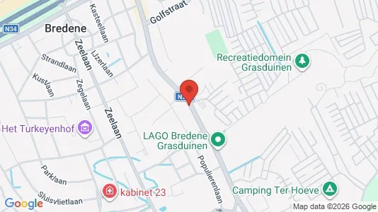 Apartments for rent i Bredene - kort over placeringen