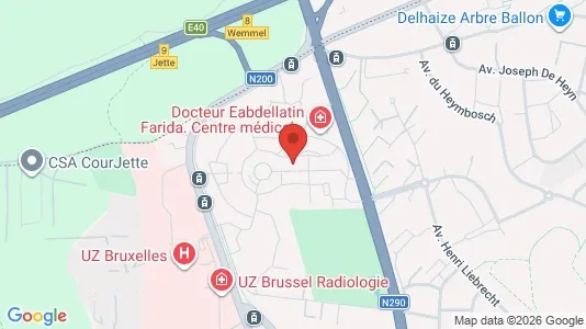 Apartments for rent i Brussels Jette - kort over placeringen