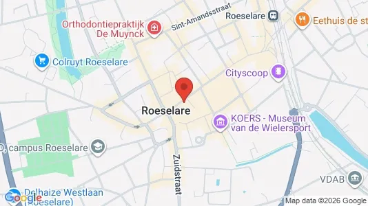 Apartments for rent i Roeselare - kort over placeringen