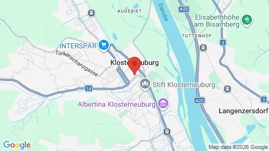 Apartments for rent i Klosterneuburg - kort over placeringen