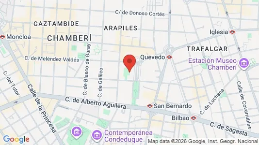 Apartments for rent i Madrid Chamberí - kort over placeringen
