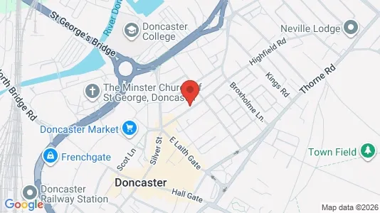 Apartments for rent i Doncaster - South Yorkshire - kort over placeringen