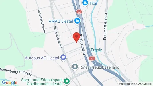 Apartments for rent i Liestal - kort over placeringen