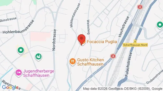 Apartments for rent i Schaffhausen - kort over placeringen