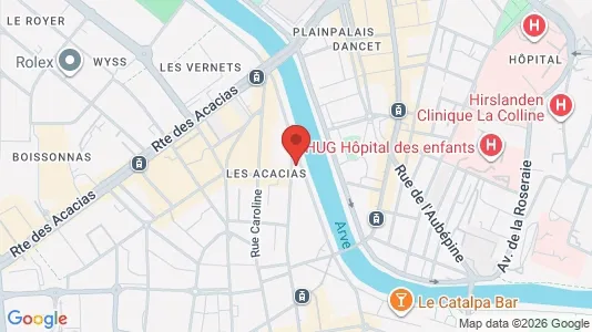 Apartments for rent i Carouge - kort over placeringen