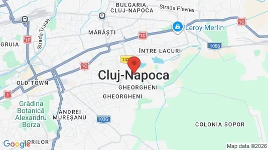 Apartments for rent i Cluj-Napoca - kort over placeringen