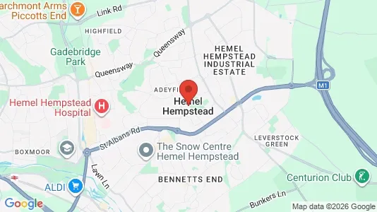 Houses for rent i Hemel Hempstead - Hertfordshire - kort over placeringen