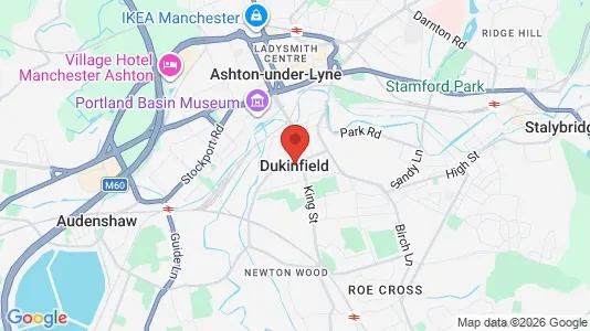 Houses for rent i Dukinfield - Cheshire - kort over placeringen