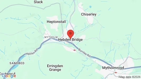 Apartments for rent i Hebden Bridge - West Yorkshire - kort over placeringen