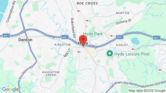 Houses for rent i Hyde - Cheshire - kort over placeringen