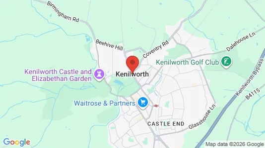 Houses for rent i Kenilworth - Warwickshire - kort over placeringen