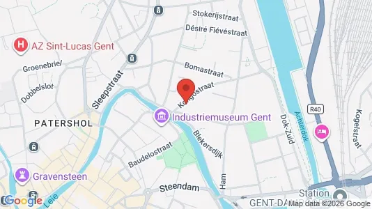 Apartments for rent i Stad Gent - kort over placeringen