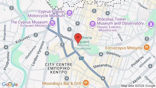Apartments for rent i Nicosia Lefkosia - kort over placeringen