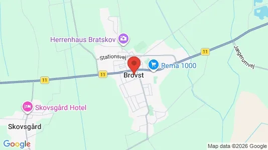 Houses for rent i Brovst - kort over placeringen