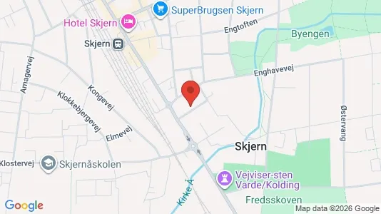 Apartments for rent i Skjern - kort over placeringen