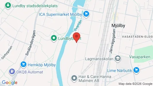 Apartments for rent i Mjölby - kort over placeringen