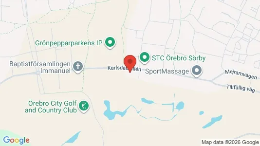 Apartments for rent i Örebro - kort over placeringen