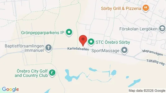 Apartments for rent i Örebro - kort over placeringen