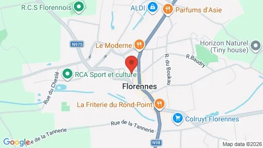 Apartments for rent i Florennes - kort over placeringen