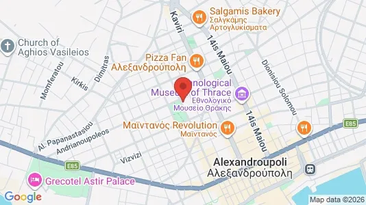 Apartments for rent i Alexandroupoli - kort over placeringen