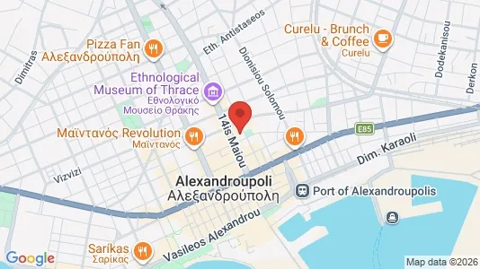 Apartments for rent i Alexandroupoli - kort over placeringen