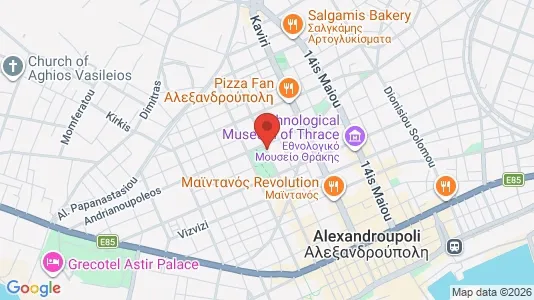 Apartments for rent i Alexandroupoli - kort over placeringen