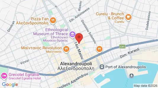 Apartments for rent i Alexandroupoli - kort over placeringen