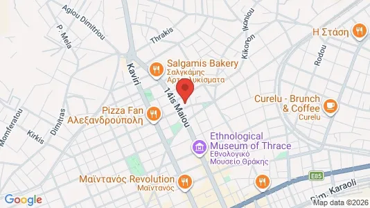 Apartments for rent i Alexandroupoli - kort over placeringen