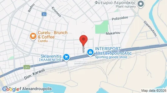 Apartments for rent i Alexandroupoli - kort over placeringen
