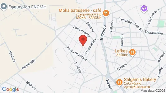 Apartments for rent i Alexandroupoli - kort over placeringen