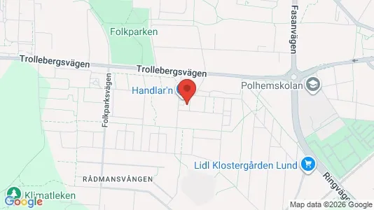 Apartments for rent i Lund - kort over placeringen