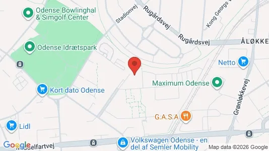 Apartments for rent i Odense V - kort over placeringen