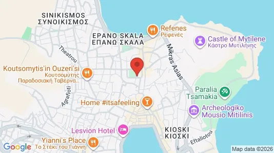 Apartments for rent i Lesbos - kort over placeringen