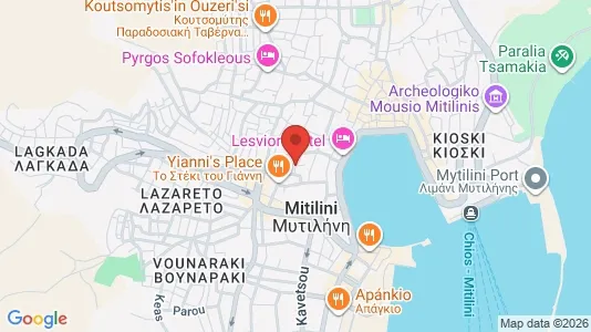 Apartments for rent i Lesbos - kort over placeringen