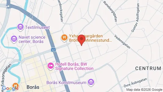 Apartments for rent i Borås - kort over placeringen