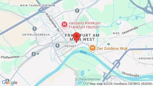 Apartments for rent i Frankfurt West - kort over placeringen