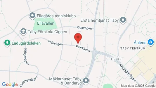 Apartments for rent i Täby - kort over placeringen
