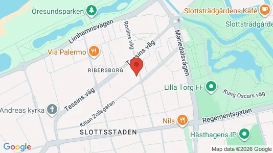 Apartments for rent i Malmö City - kort over placeringen