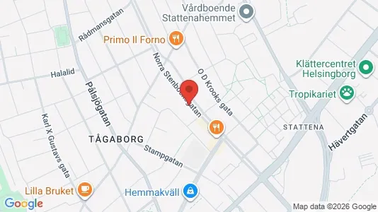 Apartments for rent i Helsingborg - kort over placeringen