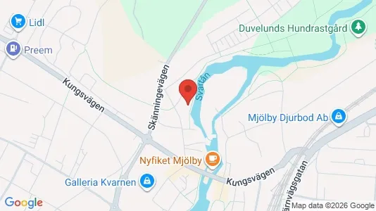 Apartments for rent i Mjölby - kort over placeringen