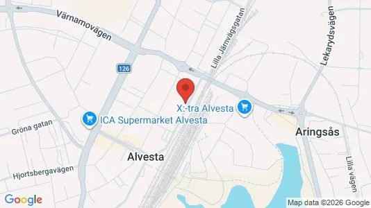 Apartments for rent i Alvesta - kort over placeringen