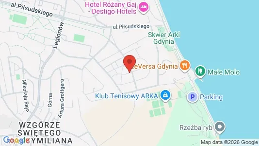 Apartments for rent i Gdynia - kort over placeringen